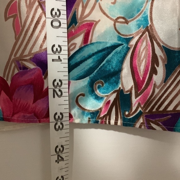 Vintage Adonna cream, purple, pink and green floral nightgown - Picture 11 of 11